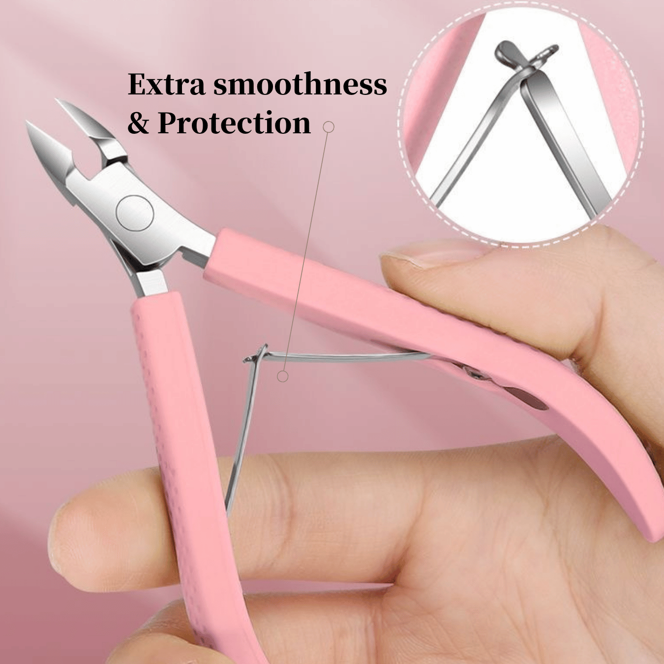 Silicone Handle Curved Cutter – Precision Nail Nippers