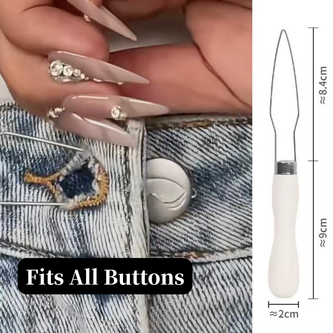Button Hook Dressing Aid — Easy Buttoning Tool for Long Nails