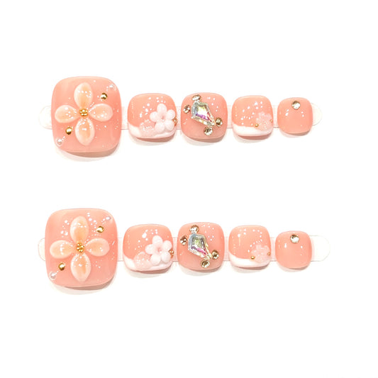 Summer Bloom (Toe Press-ons)