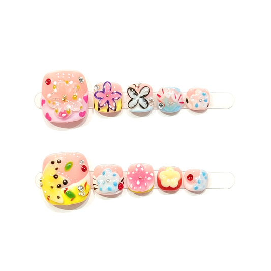 Summer Garden (Toe Press-ons)