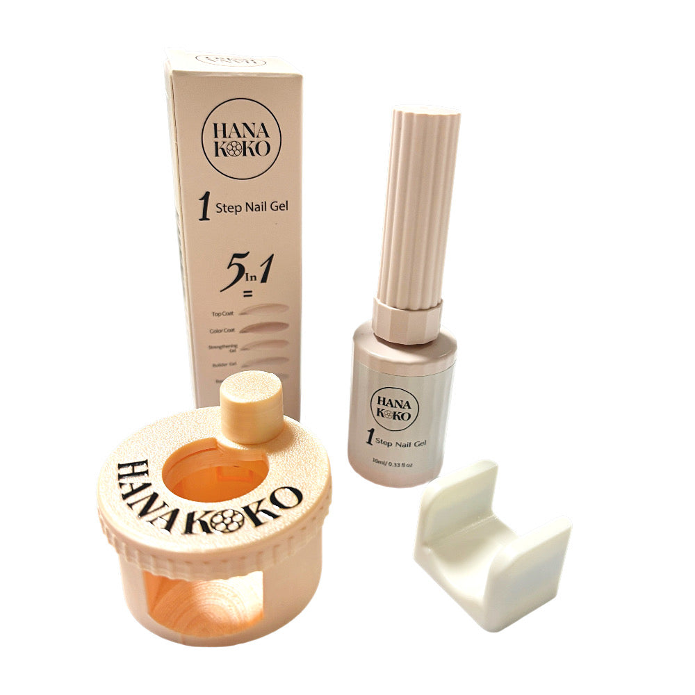 One-Step Nail Gel Pink Cat Eye 5-in-1 Nail Gel Polish (UV needed)