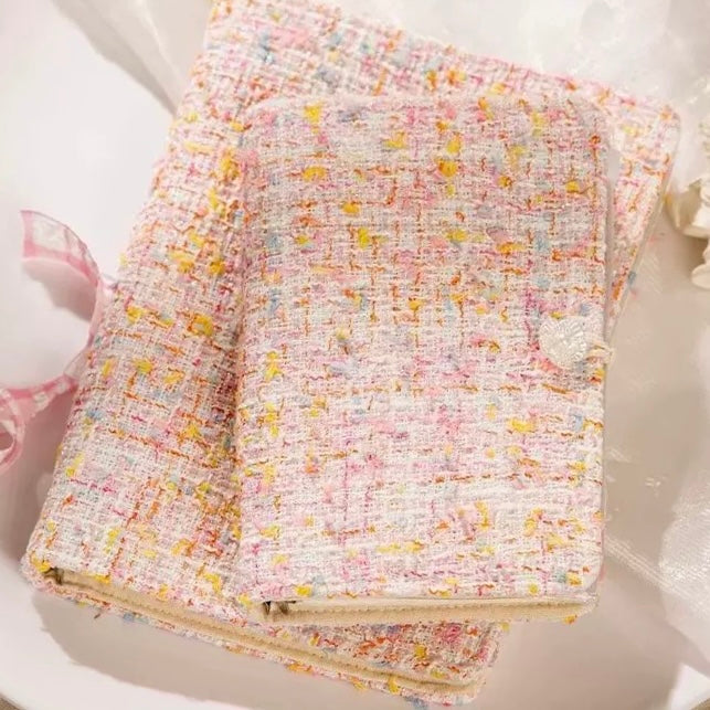 Tweed Pink Nails Storage Binder