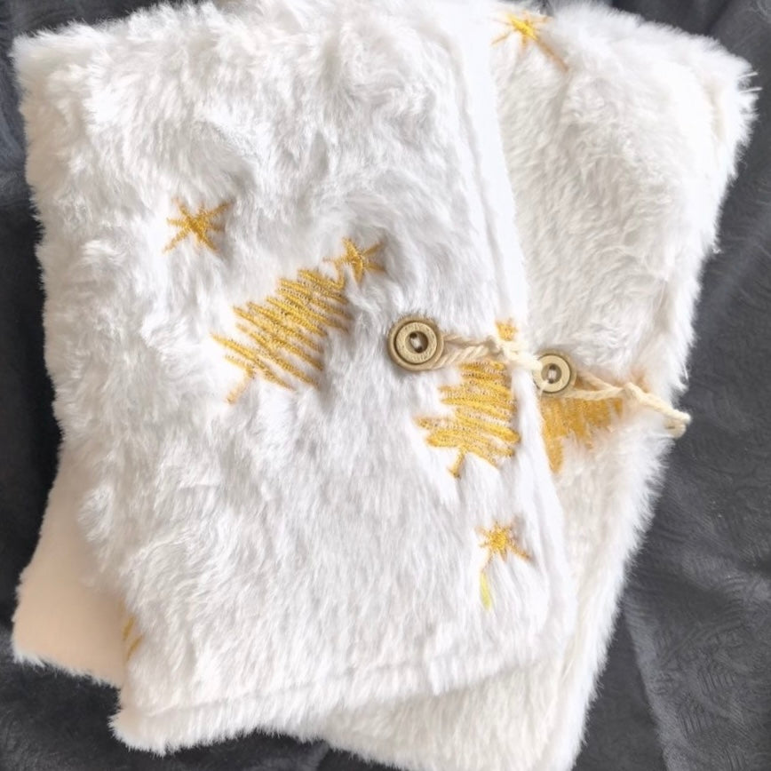 Fluff Tree Nails Storage Binder Embroidered