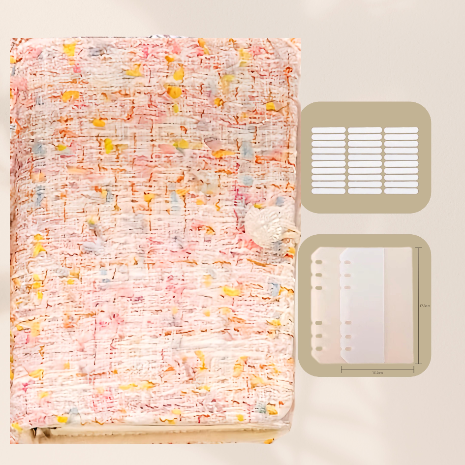 Tweed Pink Nails Storage Binder