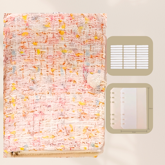 Tweed Pink Nails Storage Binder