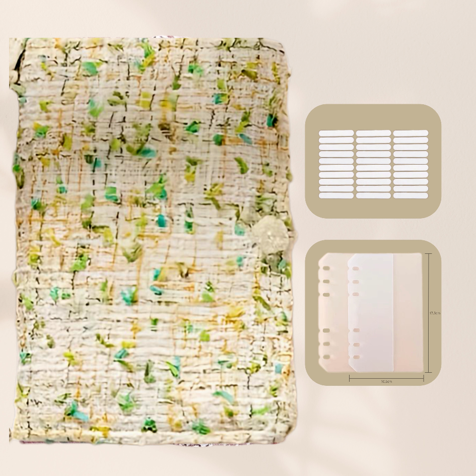 Tweed Green Nails Storage Binder