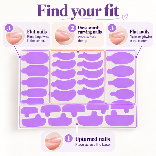 Gap-Filling Tabs for Press-On Nails