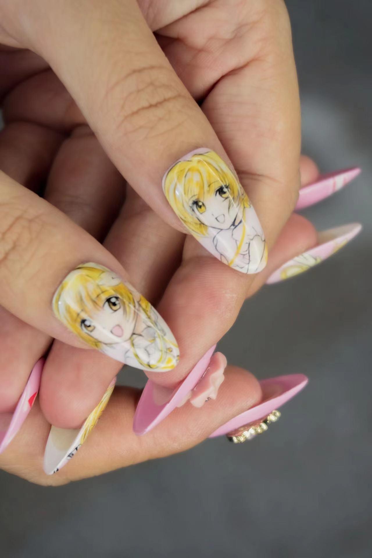 Anime Nails Inspiration and Ideas: Bring Character to Your Nails - Nail  Aesthetic